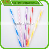 7.5mm diameter pp spiral drinking straw can customized