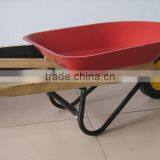 100L Wooden Handle Wheelbarrow With Two Wheels thumbnail-1
