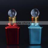 Unique Shaped 15ml Essential Oil Bottles Empty UV Colored Refillable Perfume Glass Bottles With Glass Stick Stopper thumbnail-1