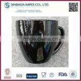 Ceramic Black Flower Pots With Handle Wholesale thumbnail-1