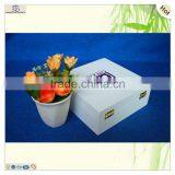 Painted Large Square Lock Wooden Packing Box thumbnail-4
