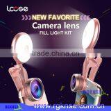 360 Degree Rotation Selfie Ring Light 3 in 1 Camera Lens Kit Portable Beautiful Selfie Fill Light Kit for All Mobile Phone Lens thumbnail-4