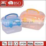 Plastic cosmetic storage containers