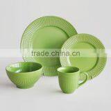 16pcs High Quality Embossed Dinner Set With Purple Solid Color thumbnail-6