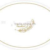 Beautiful Decaled White Oval Plate thumbnail-6