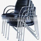 stacking leather chair
