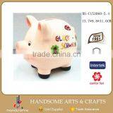 Small Kids Gift Cheap Ceramic Piggy Coin Saving Boxes Money Bank thumbnail-1