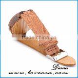 Stylish Custom Logo Women Japan Movement Wood Watch Face thumbnail-2