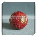 2015 New Design Home Decor Red Polyresin Decoration Ball thumbnail-1