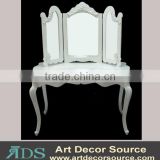 modern dressing table with 3 mirror around