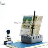 Industrial Grey Handmade Pens Pencils Holder in Geometric Square Shape thumbnail-3