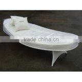 Outdoor Morden Wicker Chaise Lounge Leaf thumbnail-3