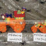 Ceramic Tealight Pumpkin Car for Halloween Decorations thumbnail-1