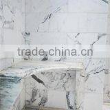 Exceptional Quality Modern Home Design Natural Stone White Marble Tiles in China thumbnail-1