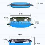 Wholesale Three-layer Stainless Steel Lunch Box and Practical Messtin in Three Color thumbnail-5