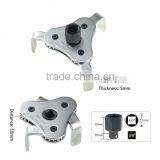 1/2 Drive Auto Adjust 2 Ways 3 Jaw Round Chrome Plated Flat Type Oil Filter Wrench thumbnail-4