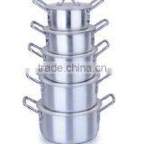 5pcs 7pcs Satin Aluminum Pot Cookware Set thumbnail-1
