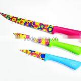 Colorful PP Handle Non-stick Kitchen Knives 3pcs Knife Set Royal Kitchen Set thumbnail-2