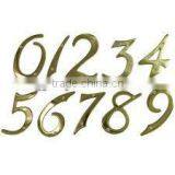10" Solid Brass House Numbers thumbnail-1