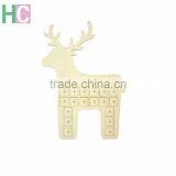 Deer Sharped Wooden Christmas Wooden Gift Box HOHOHO for Home Decor thumbnail-1