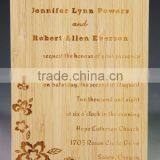 Custom Wooden Wedding Invitation Card Engraved thumbnail-4