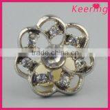 Keering New Arrival Decorative Fashionable Shiny Metal Rhinestone Button for Garments WBK-1493 thumbnail-1