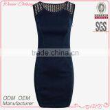 Express Clothing Manufacturing Ladies' Slim Fit Sleeveless Hollow Denim Adult Fairy Dresses thumbnail-1