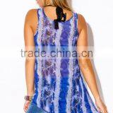 2016 Women Snake Print Chiffon Party Tank Top thumbnail-5