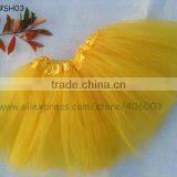 Stock Wholesale 3layer Yellow Ballet Tutu Skirt for Kids thumbnail-1