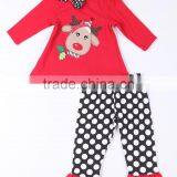 2015 Factory Direct Wholesale Kid Christmas Children's Boutique Ruffle Kid Clothes thumbnail-1