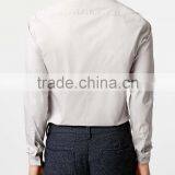 Slim Fit Light Grey Long Sleeve Stretch Smart Shirt thumbnail-3