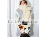 High Quality Faux Rabbit Fur Long Strip Color Woman Winter Fur Long Scarves With Low Price thumbnail-1