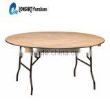 2016 High Quality Folding Plywood Round Table/ Restaurant Table thumbnail-2
