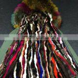Myfur Customized Random Color Big Raccoon Fur Hood Patchwork Fur Lining Ladies Parka thumbnail-5