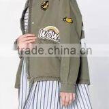 Runwaylover EY1004C Fashion Women Custom Made Printed Sublimation Bomber Jacket thumbnail-3
