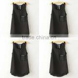 Newest Fashion Chiffon Ruffles Lace Patchwork Womens Tops thumbnail-3
