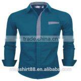 2016 New Wholesale Western Casual Button Down Custom Mens Casual Dress Shirts thumbnail-1