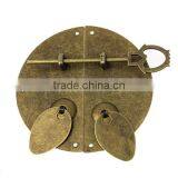Antique Bronze Jewelry Wooden Box Case Lock Decorative 10.8cmx10.5cm thumbnail-1