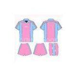 Light Weight Personalized Sublimated Soccer Team Uniforms Jerseys And Shorts With Collar