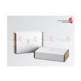 Corrugated Cardboard Boxes Die Cut Black Color Logo Printing For Packaging