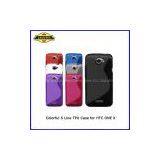 S Line Back Design TPU Gel Case for HTC One X,Wave Soft Case Cover,High Quality,Fast Delivery--Laudtec