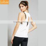OEM Women Sports Singlets Running Yoga Gym Slim Tank Top thumbnail-1