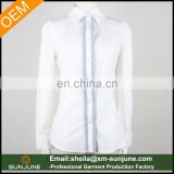 New style slim fit 100% cotton ladies dress shirts