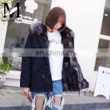 Hot Sales Winter's Fox Fur Lined Parka Germany Fur Coats With Removable Raccoon Fur Collar thumbnail-1