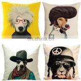 Top Selling Sofa Cushion Cover Replacement Fashion Home Decorative Throw Cute Kiwi Bird Plain Natural Linen Cushion Cover thumbnail-6