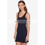 Hot Sell Ladies Flounced Skirt Latest Scoop Neckline Sleeveless Sexy Dresses for Women thumbnail-3