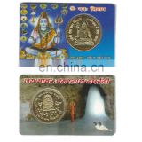 Ratna Handicrafts Om Nama Shivaya Pocket Yantra In Card - For Temple Home Purse
