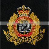 Fashion Embroidery Military Patches | Hand Made Embroidery Patch for Military | Golden Patch for Garments