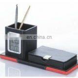 Modern Leather Penholder With Calendar thumbnail-1