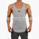 Bodybuilding Fitness Custom Logo Printing Design Mens Gym Men Cotton Polyester Tank Tops thumbnail-4